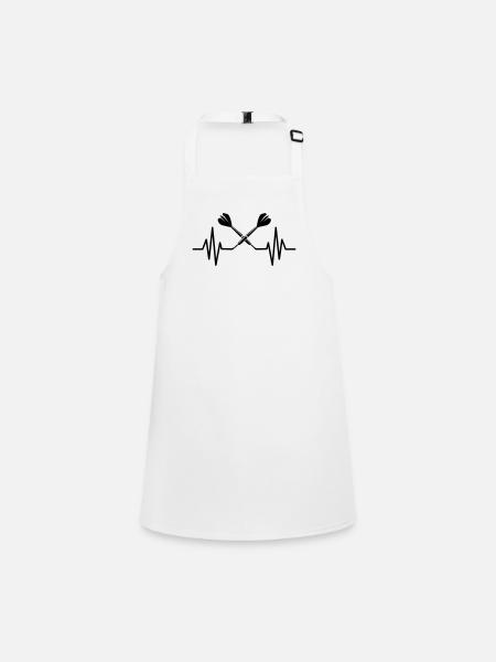 Logo de fléchettes - Tablier Enfant - blanc - Devant