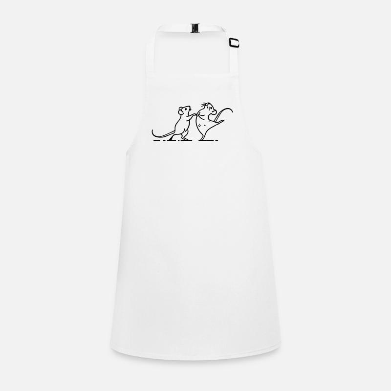 souris blanches dansantes Tablier Enfant