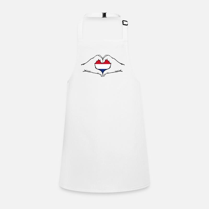 Drapeau de la Hollande Coeur Tablier Enfant