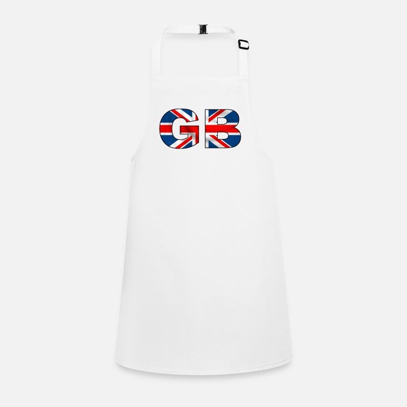 GB Union Jack - Children's Apron - white