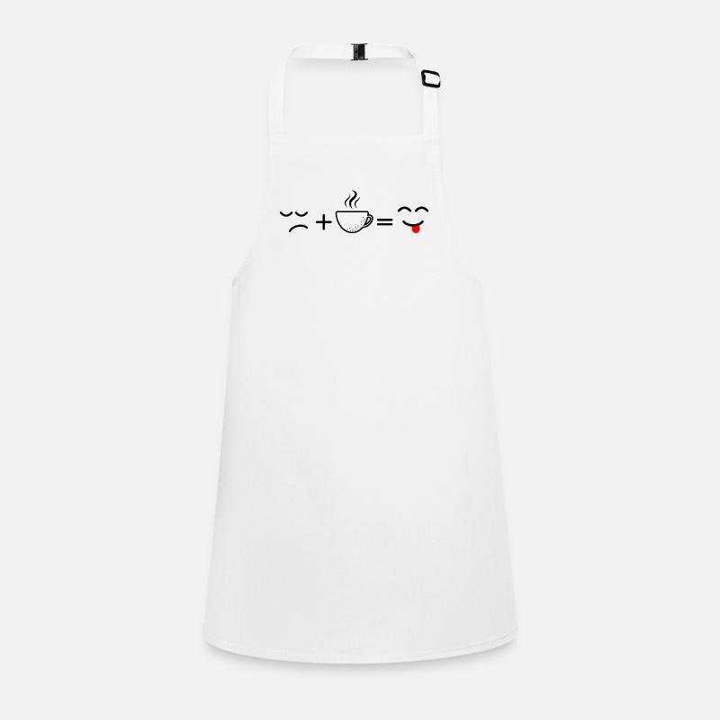 Red Crescent Emblem on Midnight Black Children's Apron