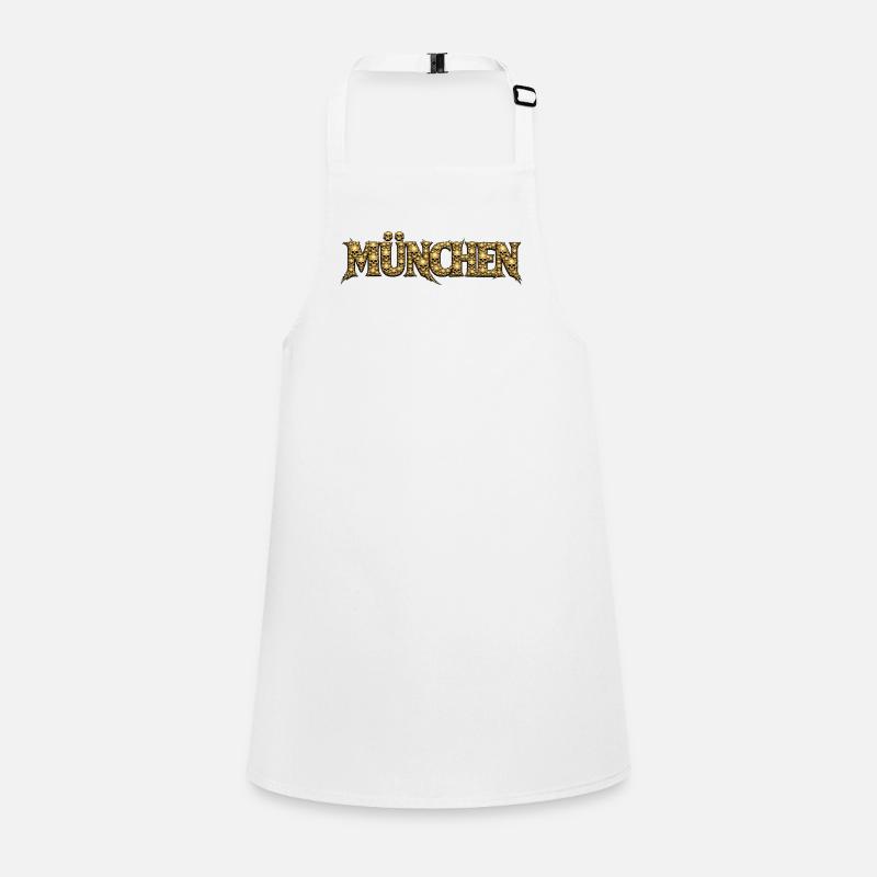 Munich Gothic Skull Logo Children's Apron