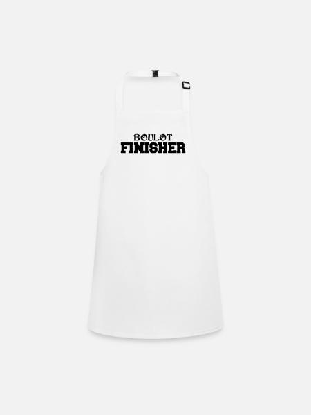 Job Finisher - Children's Apron - white - Front