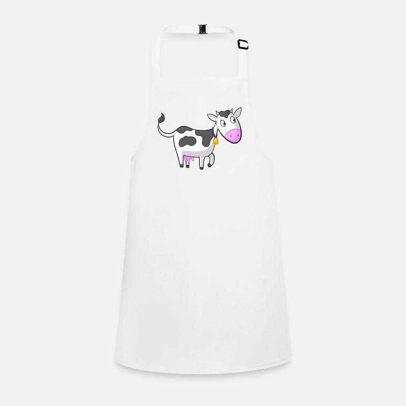vache dessin animé heureux Tablier Enfant