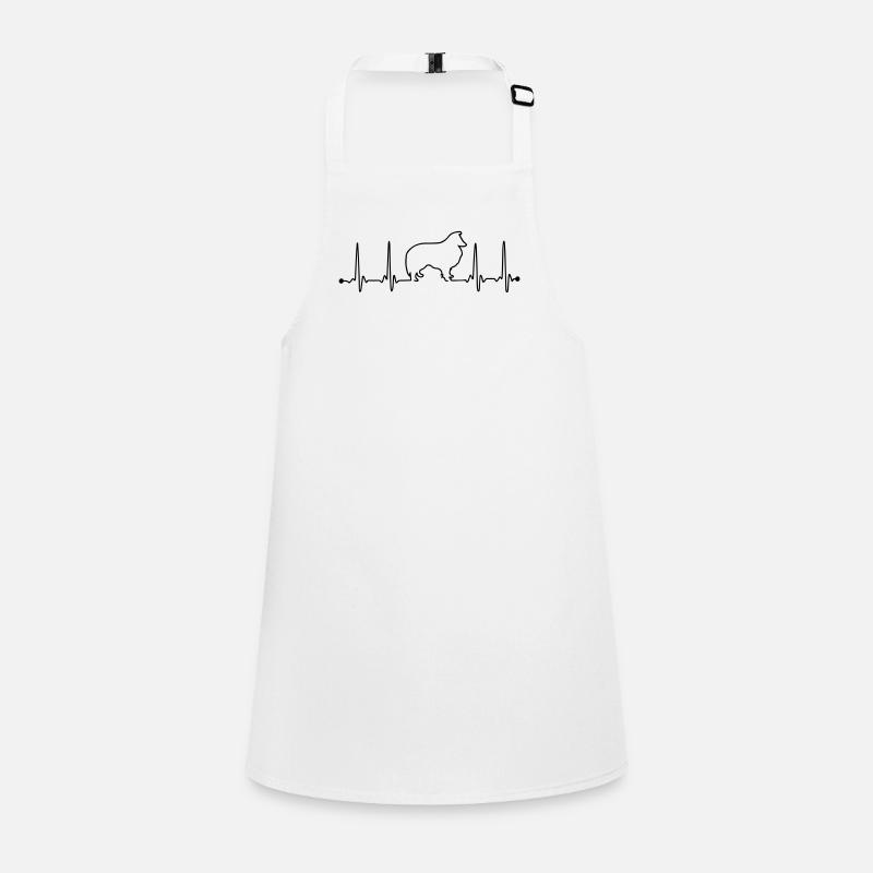 Sheltie Herzfrequenz Schürze für Kinder