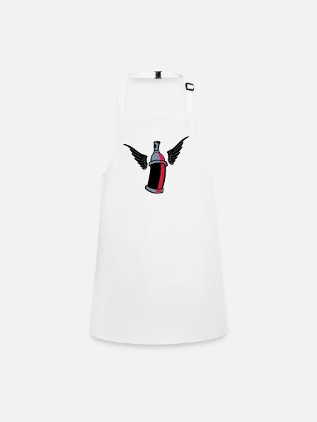 flying_graffiti_can_3c - Children's Apron - white