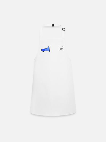 Megafon Text Template - Children's Apron - white - Front