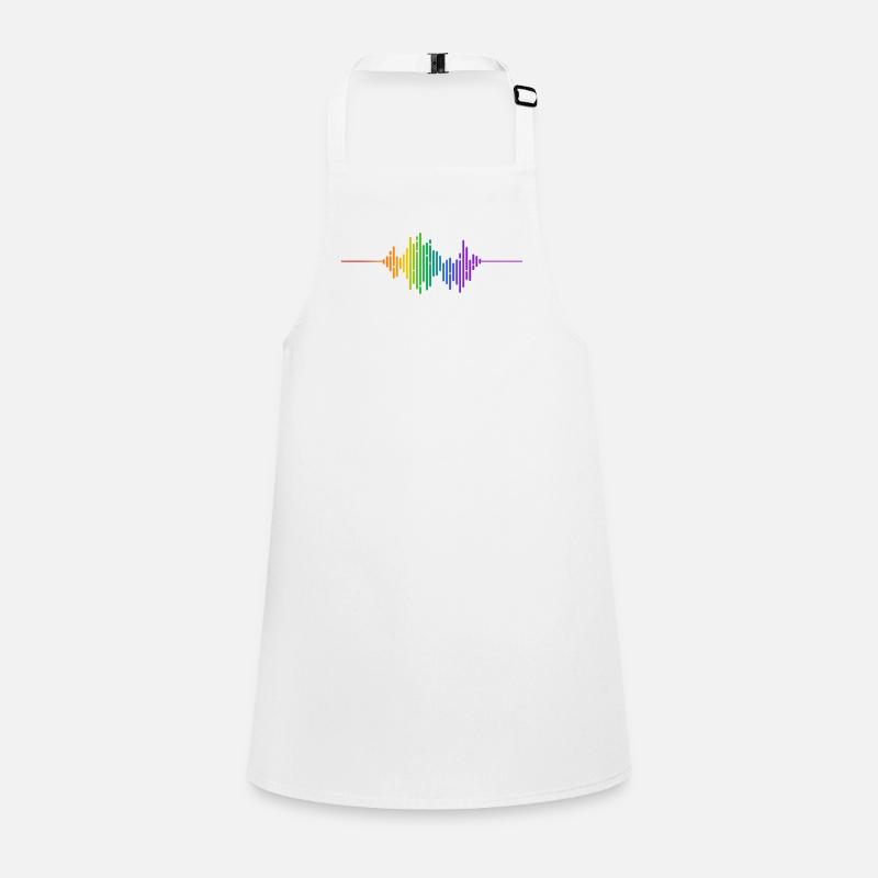 Regenbogen-Schallwelle Schürze für Kinder