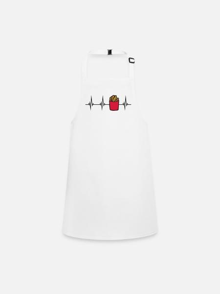 Frites Français pulse - Tablier Enfant - blanc - Devant
