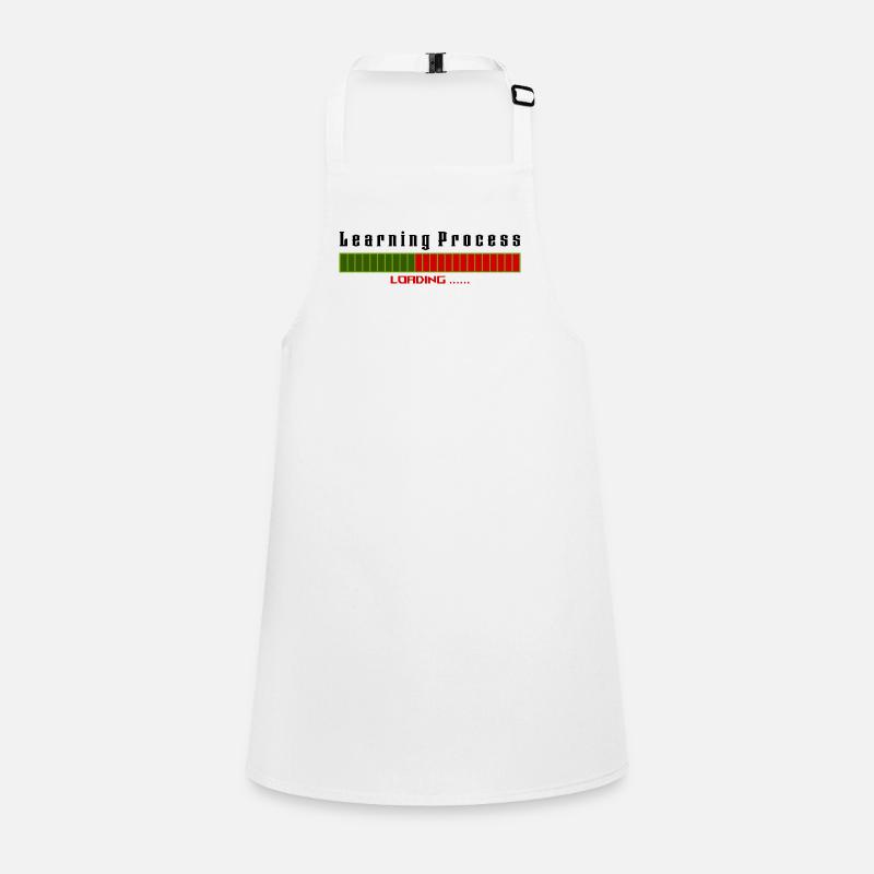 Learning Process Loading white shirt Children's Apron