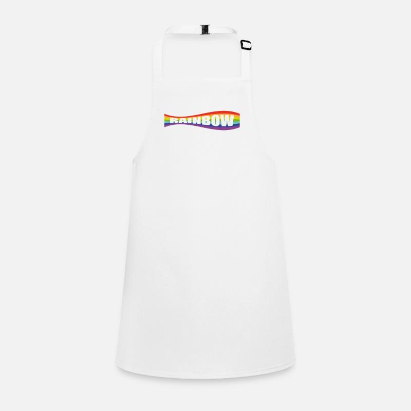 Variation du drapeau arc-en-ciel Tablier Enfant
