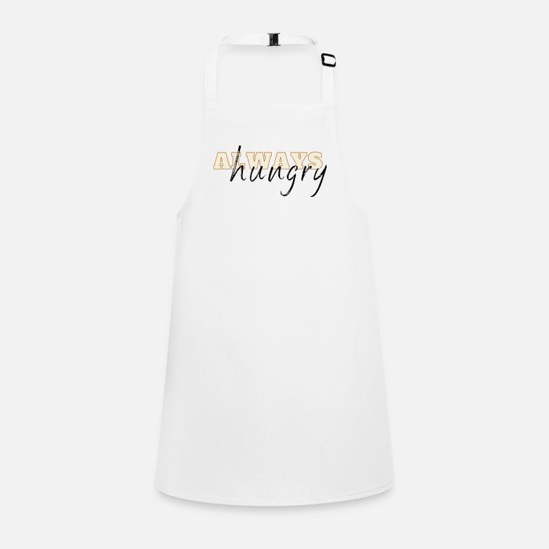 Immer hungrig / Alwayss hungry - Children's Apron - white