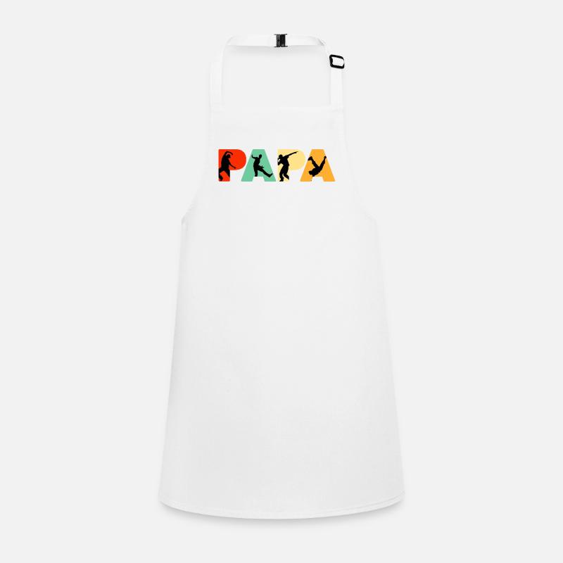 Papa Dancer Retro Street Dance Silhouette Children's Apron