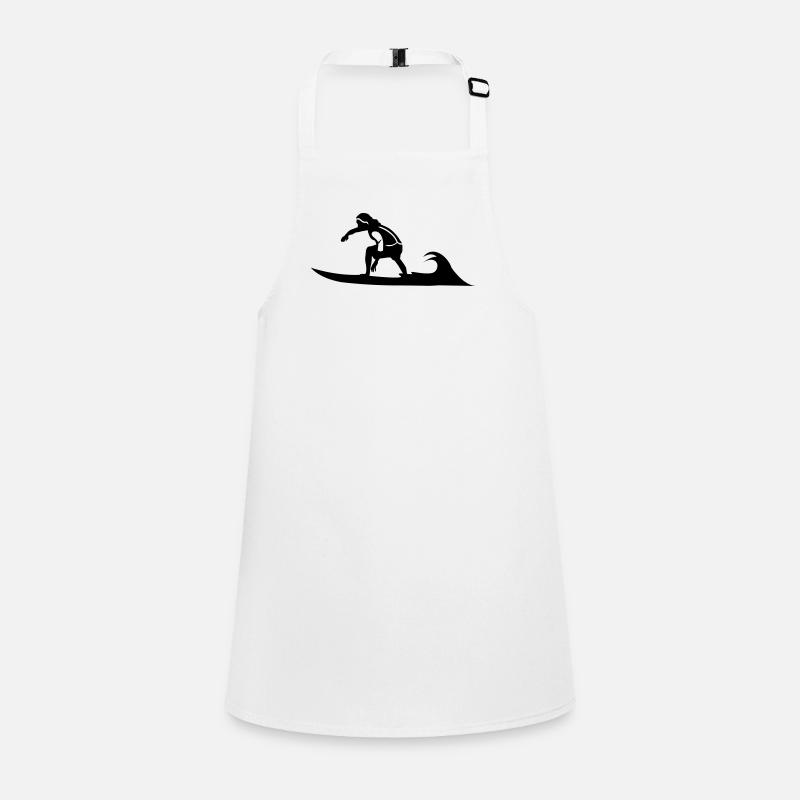 wave surfboard surfer beach surf Children's Apron