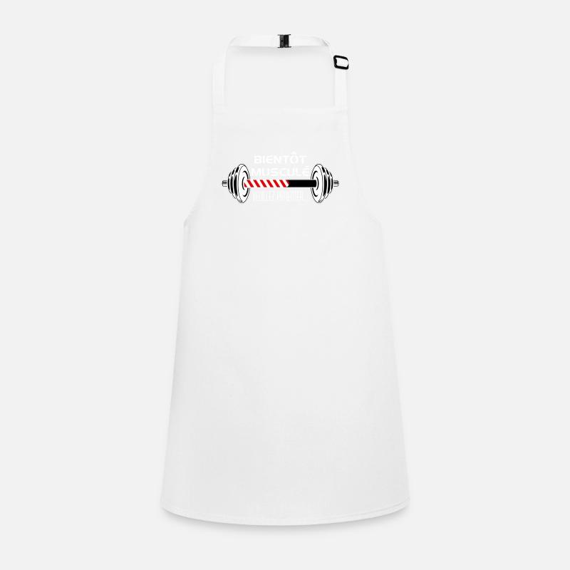 bientôt musclé Tablier Enfant