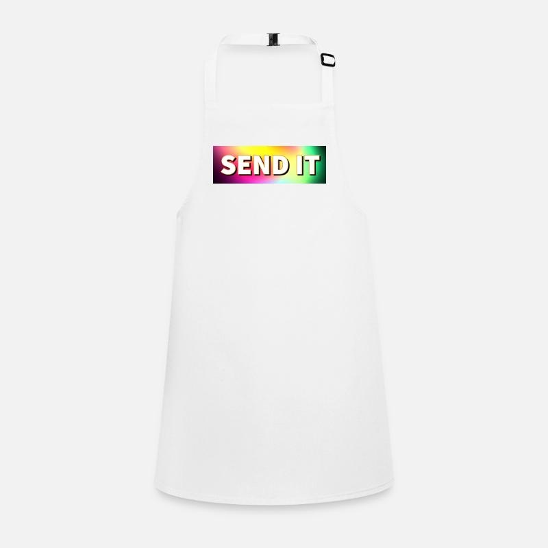 SEND IT box logo Children's Apron