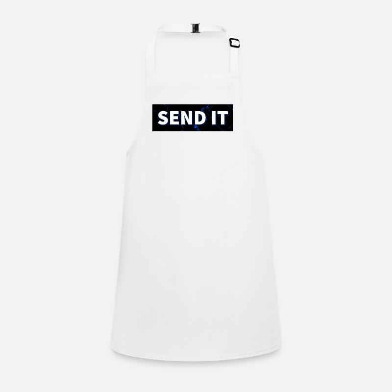 SEND IT box logo Children's Apron