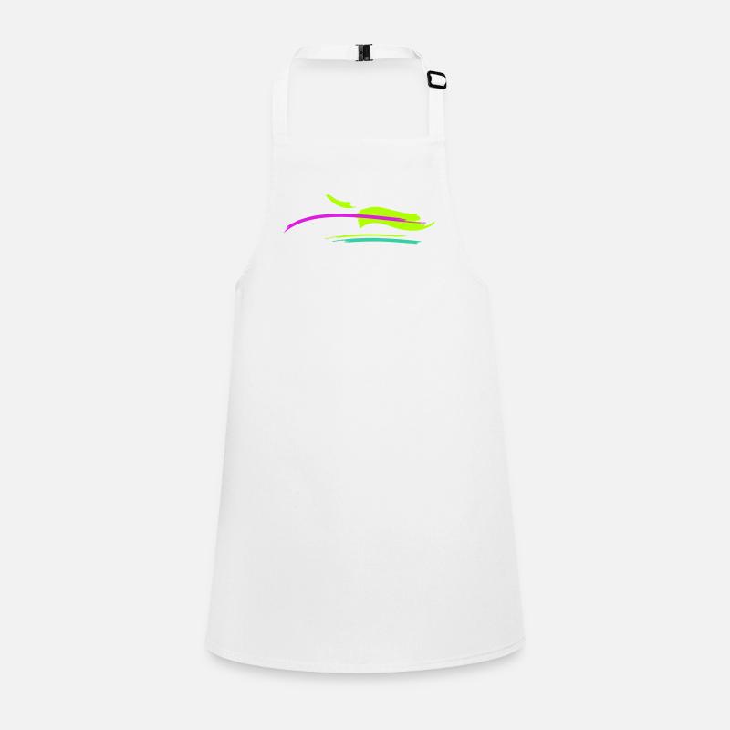 Pinsel Strich Design Schürze für Kinder