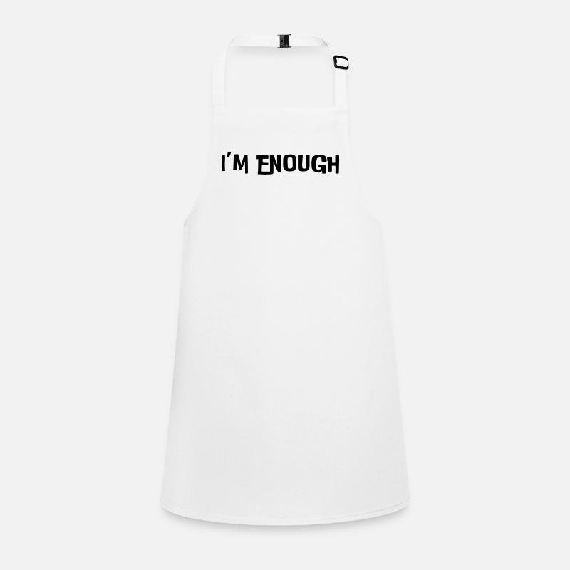 I'm enough (black text) Children's Apron