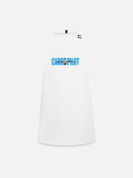Cargo pilot A-400 - Children's Apron - white - Front