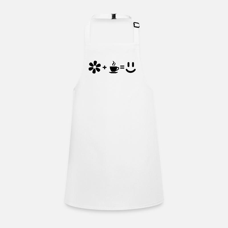 Modern Geometric L-Shape Abstract Black Graphic Children's Apron