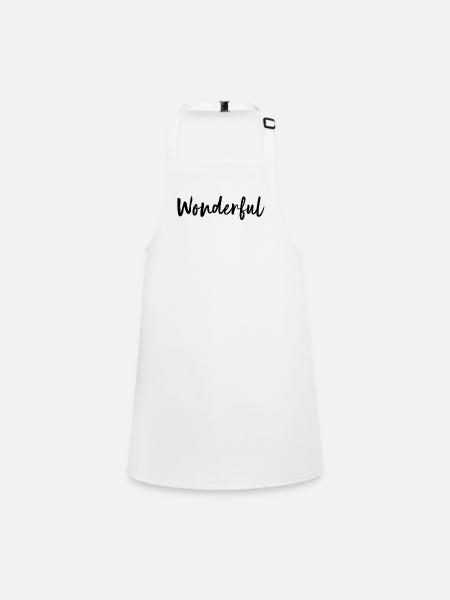 Wonderful - Children's Apron - white - Front