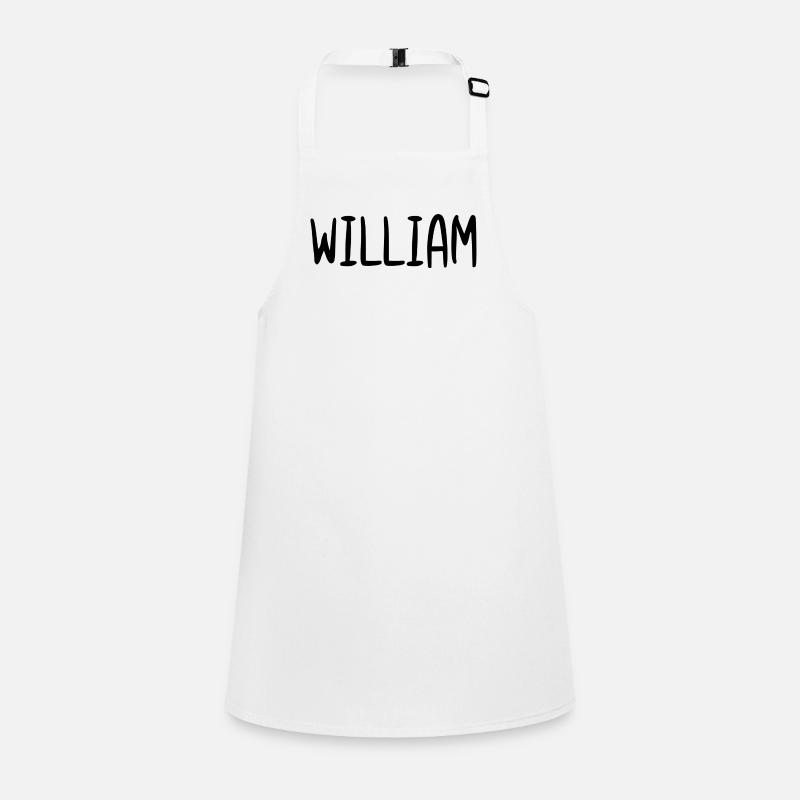 William Custom Name Schriftart Text Geburtstag Schürze für Kinder