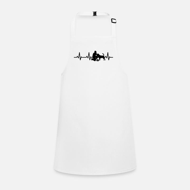 Veterinarian ECG Heart Line Children's Apron