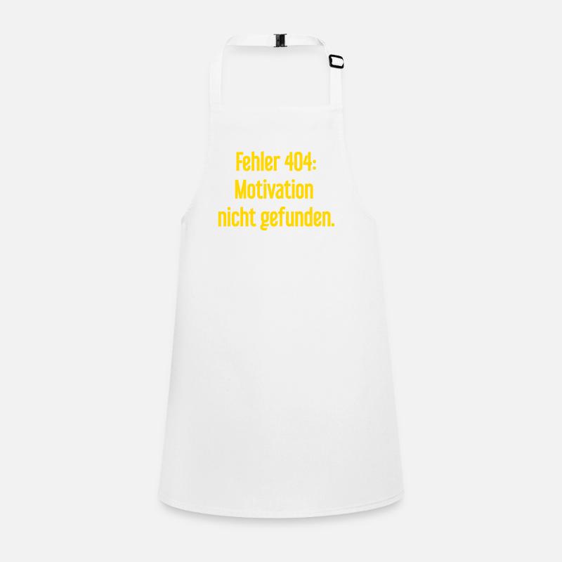 Error 404: Motivation not found Children's Apron