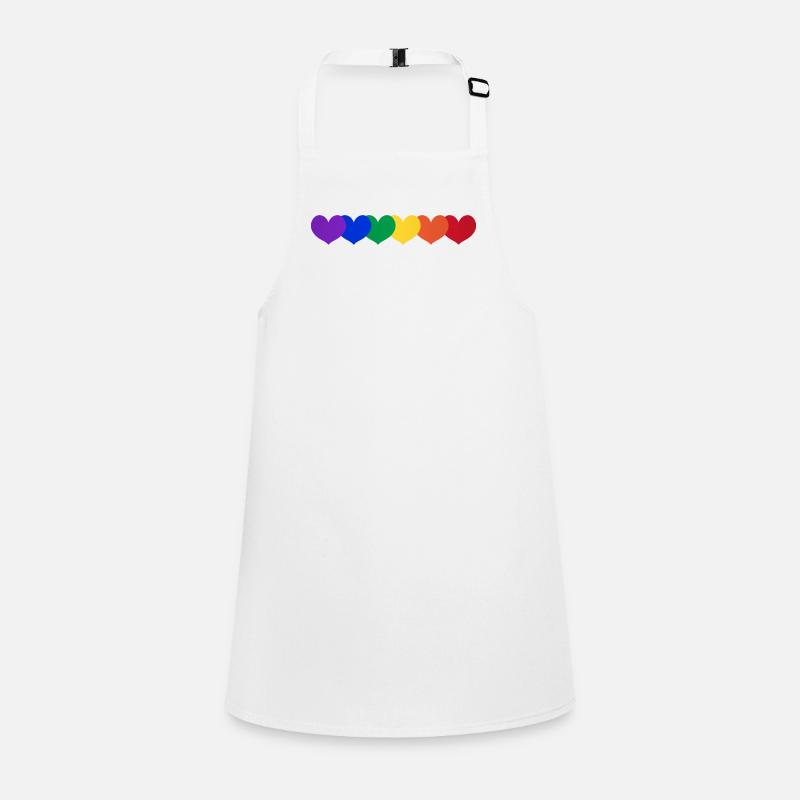 Rainbow heart pride Schürze für Kinder