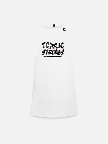 Toxic Strings 2 Colour - Children's Apron - white - Front
