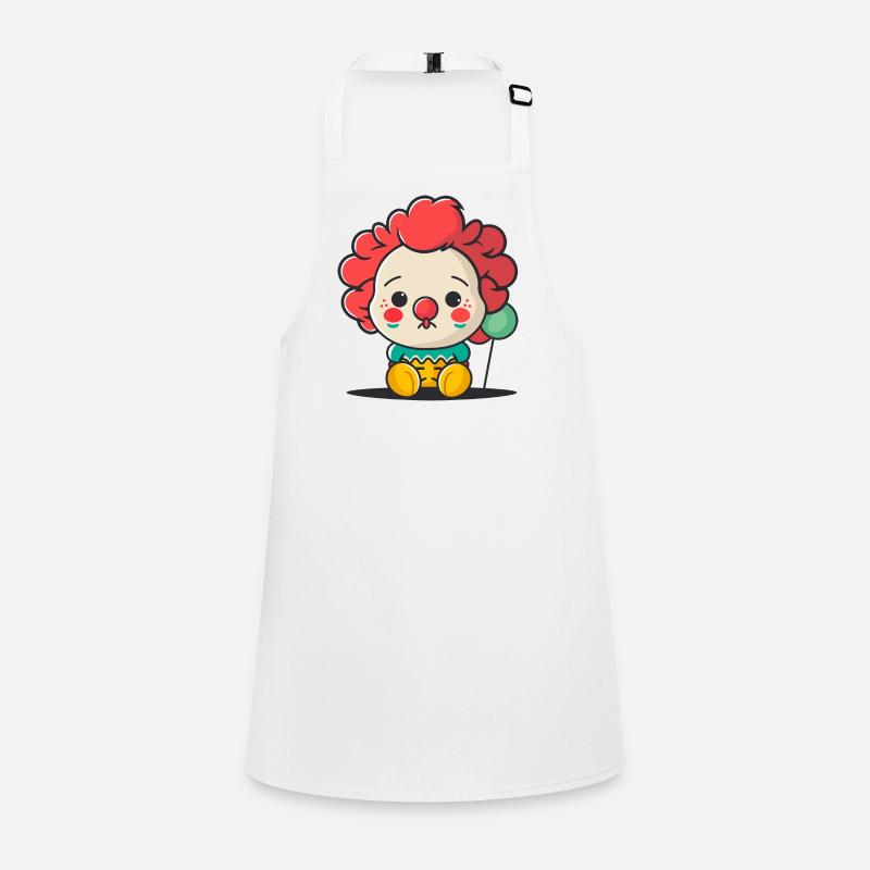 Niedliche Clown-Illustration Schürze für Kinder