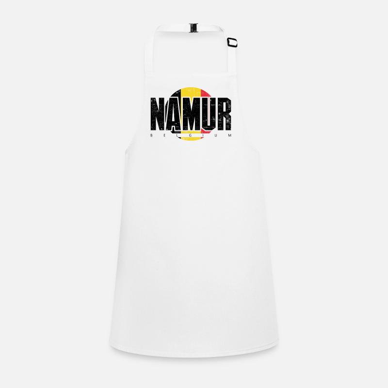 M Emblem in Warm Circular Geometry Children's Apron