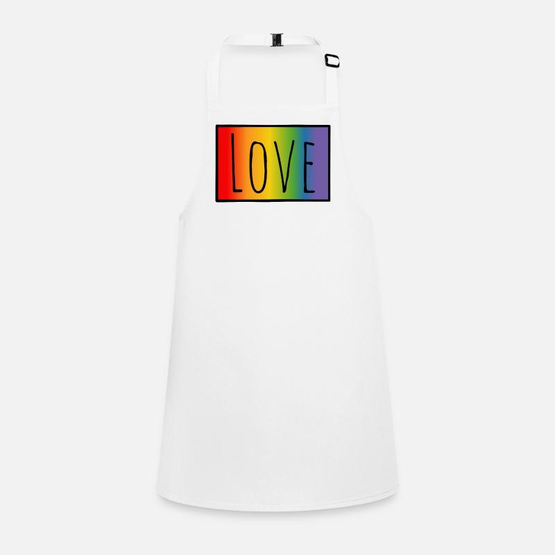 T-shirt CSD Regenbogen Love Tablier Enfant