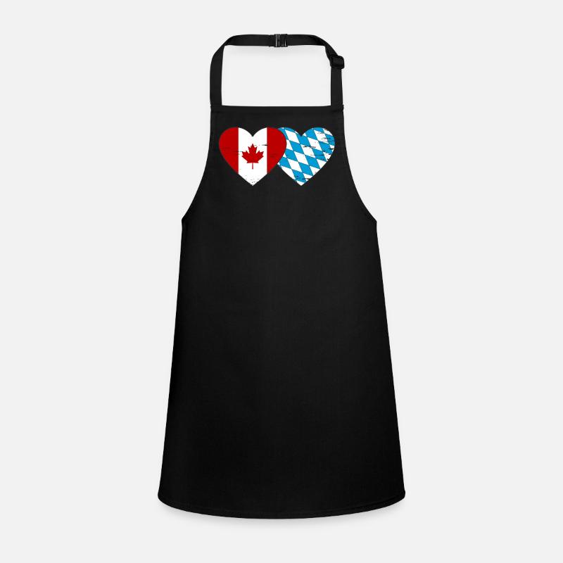 Canada Bavaria Flag Heart used Children's Apron