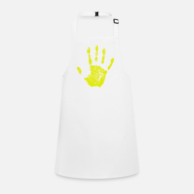 Empreinte de main, identité peinte, doigts et paume Tablier Enfant