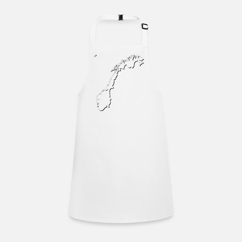 Norway map as outline Children's Apron