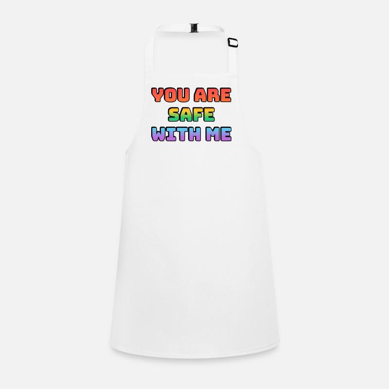 You Are Safe With Me - LGBT Safe Space Children's Apron