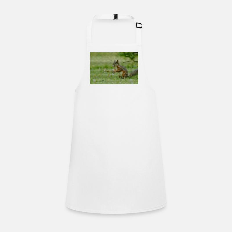 Squirrel Forest Pattern Children's Apron