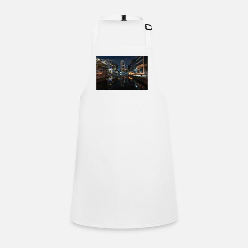 Urban Reflection At Night Children's Apron
