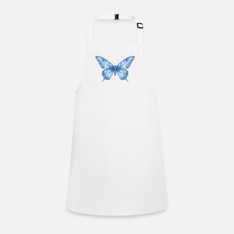 Papillon géométrique bleu Tablier Enfant