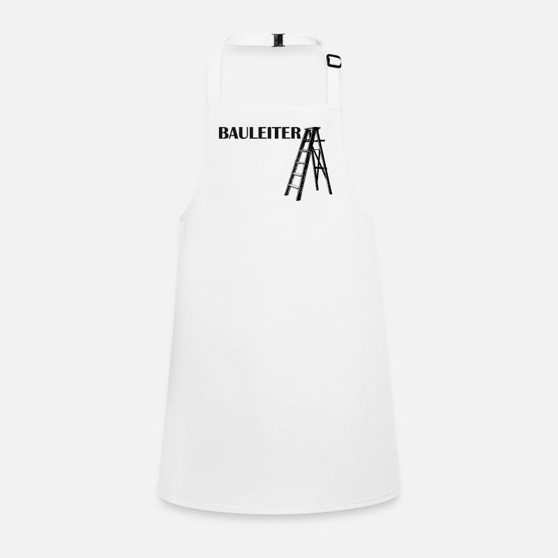 Bauleiter Typografie Baustellenstil Schürze für Kinder