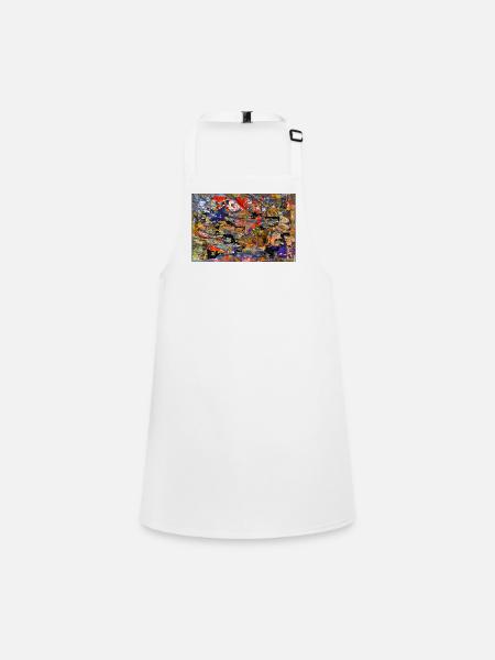 layered - Children's Apron - white - Front