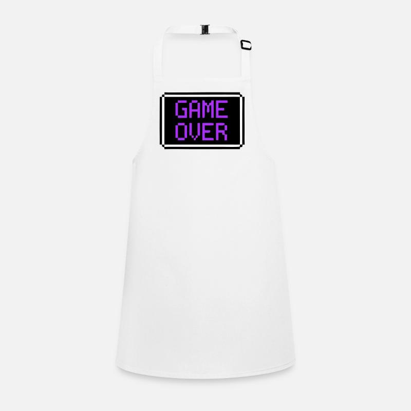 Game Over Shield Retro Gamer Children's Apron