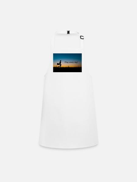 Play every day Evening light - Children's Apron - white - Front