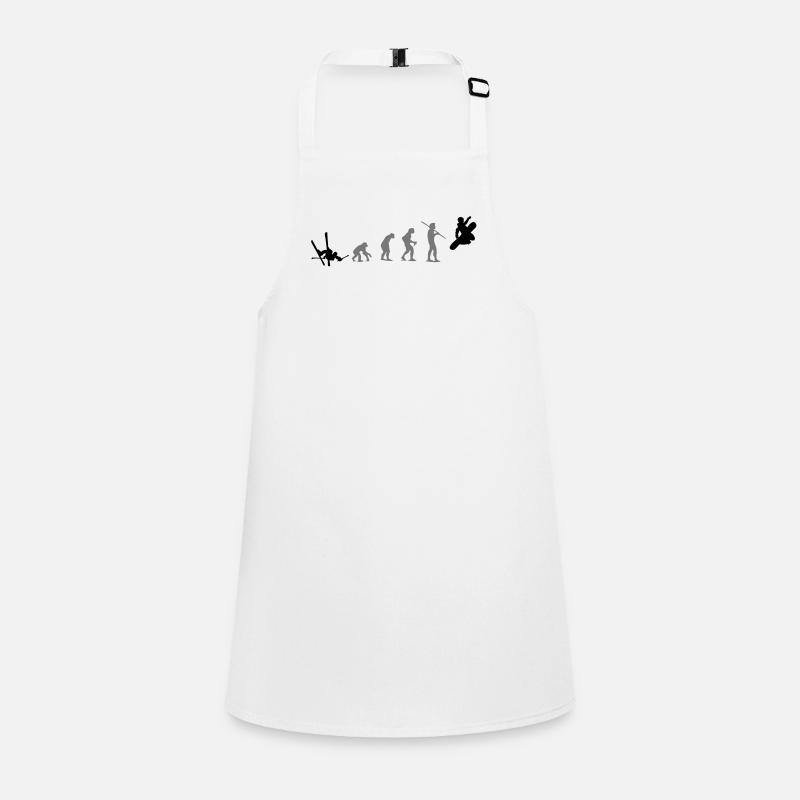 boarders evolution - Schürze für Kinder - Weiß