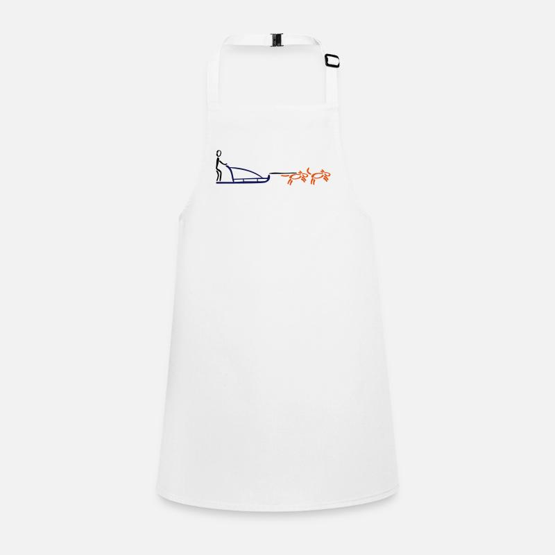 Huskies - Children's Apron - white