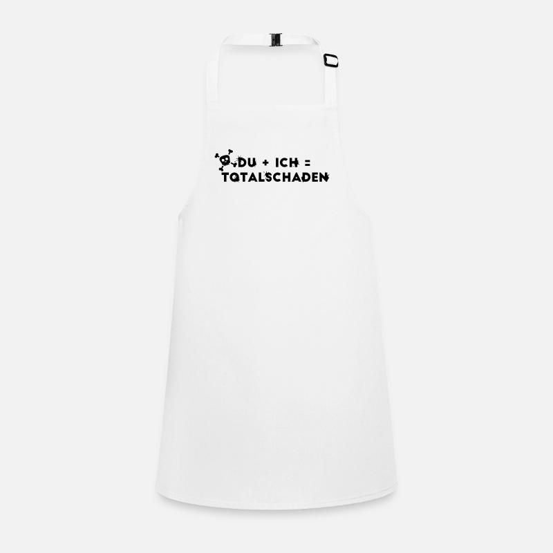 DU + ICH = Totalschaden Schürze für Kinder
