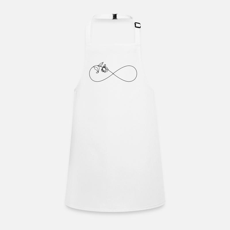 Simple infinity symbol Infinity with flower Children's Apron