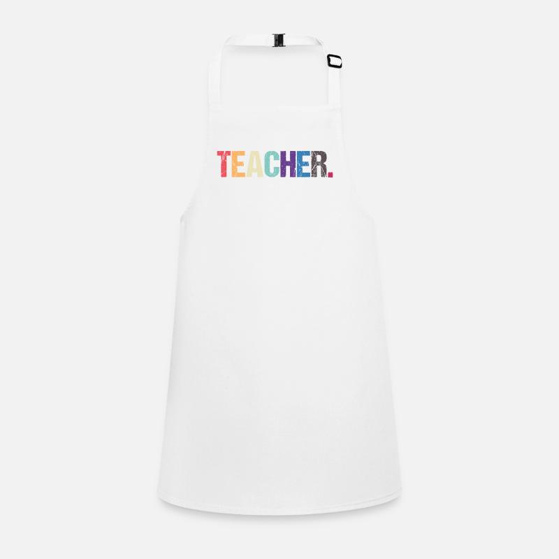 Farbenfrohes LEHRER-Design Schürze für Kinder